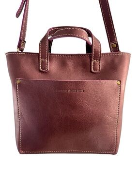 Portland Leather Disco Mini Crossbody Tote with Zipper 🦄 RARE HTF